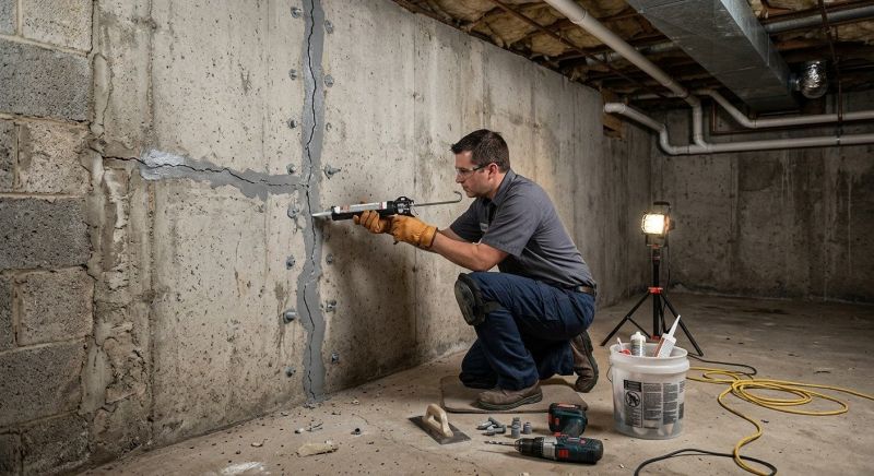 Basement Crack Repair in Tifton, GA