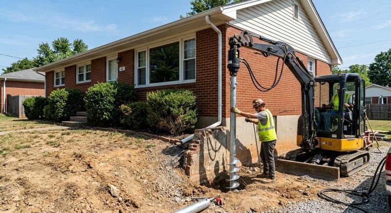 Helical Pile Installation in Tifton, GA
