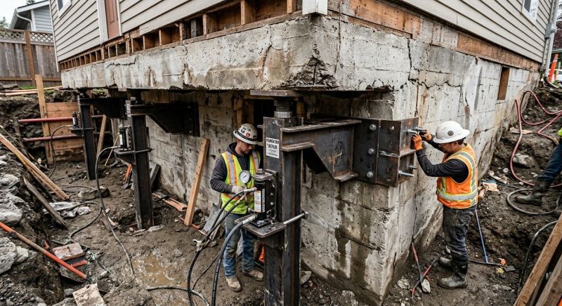 Sinking Foundation Lifting in Tifton, GA