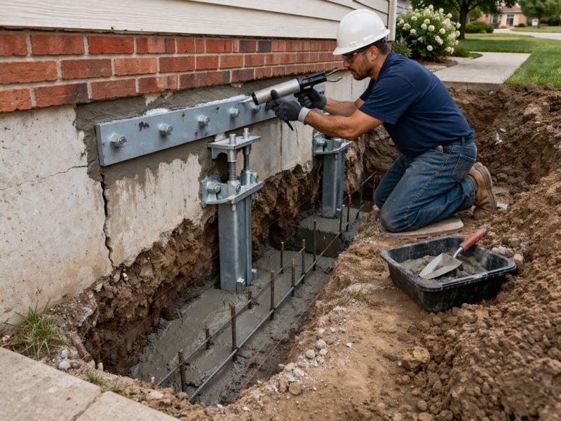 Sinking Foundation Repair in Fitzgerald, GA